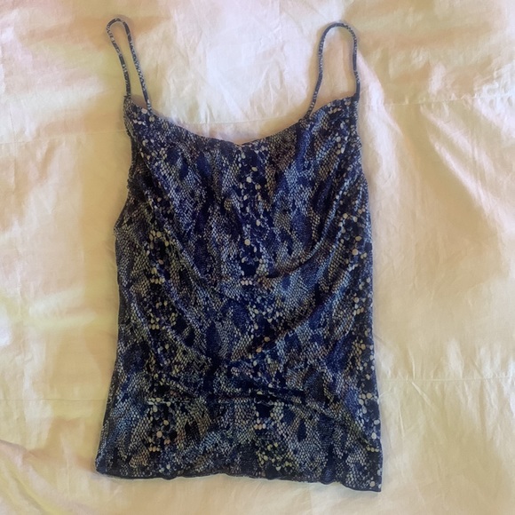 Free People Blue Snakeskin Cami - Picture 2 of 4